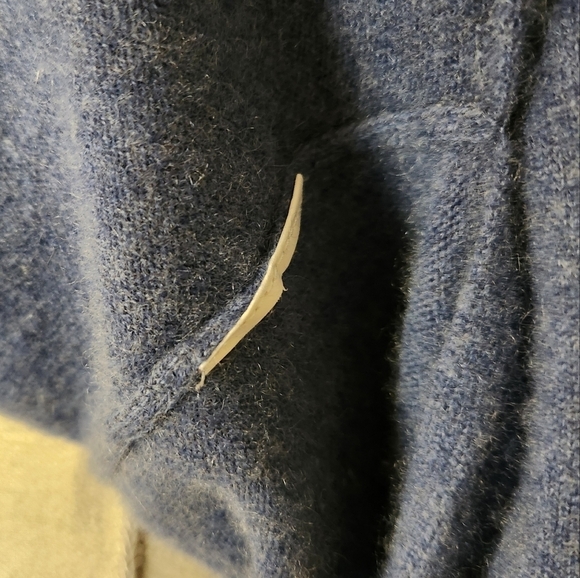 Biline Blue Cashmere Sweater - Picture 9 of 10